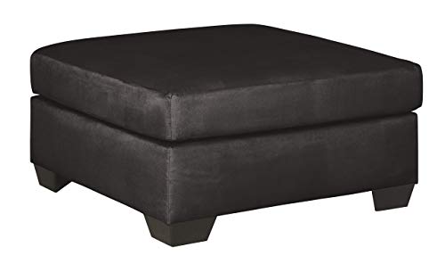 Signature Design by Ashley - Darcy Oversized Accent Ottoman Black Renewed