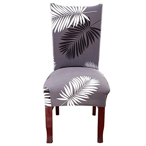 Dining Chair Cover Seat Protector Universal Elastic European One-Piece Seat Slipcover Removable Washable Short Chair Protector Cover for HotelDining RoomCeremony