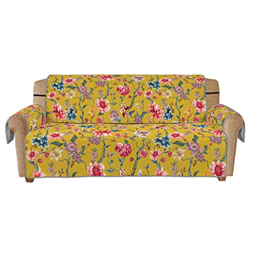 Sofa Slipcovers Couch Cover Iuhan Vintage Print Couch Slip Cover Anti-Slip Quilted Sofa Couch Cover Chair Protector Mat Furniture Covers for Pet Dog Kids C 180x275cm 71x108
