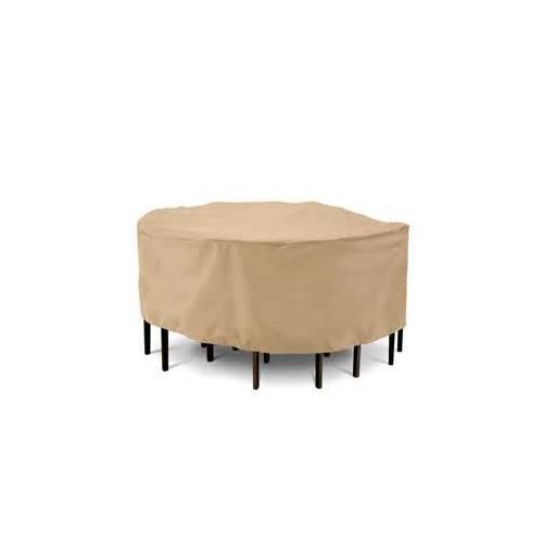 Protective Covers Weatherproof Patio Table And Highback Chair Set Cover 48 Inch X 54 Inch Round Table Tan