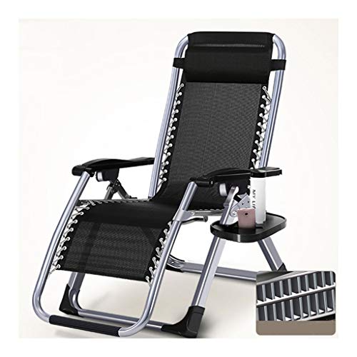 Gravity Chair Fold Lounge Chair Oversized Patio Chairs Reclining Backrest Nap Chair Garden Beach Lawn Household Bed Portable Chair Lazy Sofa Load Bearing 200kg Color  B