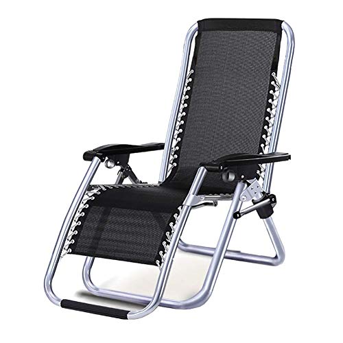 Patio Reclining Chairs Oversized Patio Chairs Reclining Heavy Duty People Outdoor Garden Beach Lawn Chair Camping Portable Support 200kg Sun Lounger Color  No pad