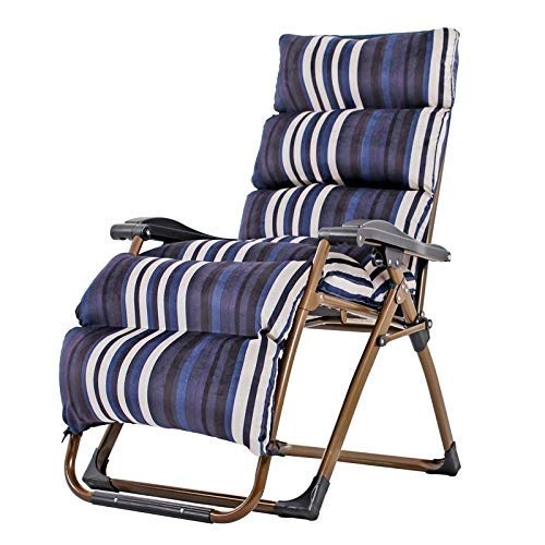 Sun Lounger Oversized Patio Chairs Reclining Zero Gravity Garden Folding Chair Home Lounge Chair with Cotton Pad