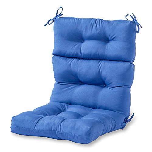 Greendale Home Fashions Indooroutdoor High Back Chair Cushion Marine Blue