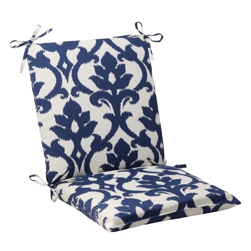 Pillow Perfect Indooroutdoor Bosco Squared Chair Cushion Navy