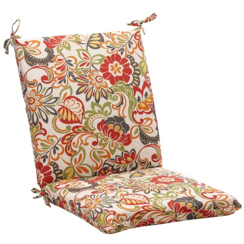 Pillow Perfect Indooroutdoor Multicolored Modern Floral Square Chair Cushion