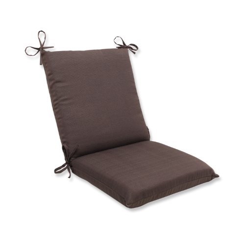 Pillow Perfect Outdoor Forsyth Chocolate Squared Corners Chair Cushion