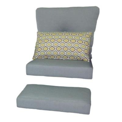 Hampton Bay Blue Hill Replacement Outdoor Chat Set Cushion