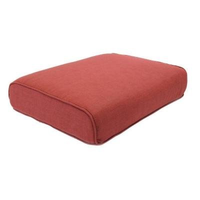 Hampton Bay Fall River Dragonfruit Replacement Outdoor Ottoman Cushion