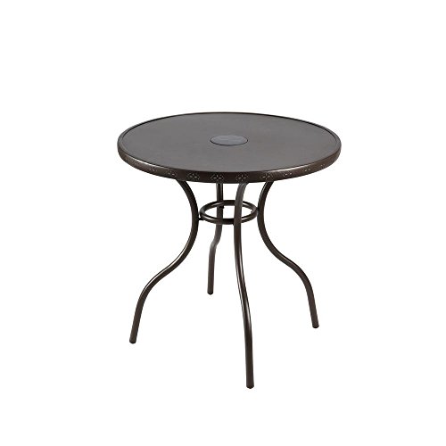 Hampton Bay Fts70387a Steel Frame Construction Led Patio Bistro Table