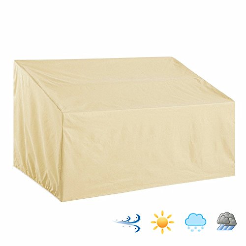 Patio Wicker Rattann Leisure Thick Sofa Covers Waterproof Outdoor All Weather Protection Beige Color medium