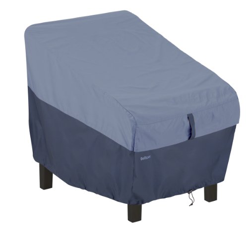 Classic Accessories 55-291-015501-00 Belltown Outdoor Patio Chair Cover Blue