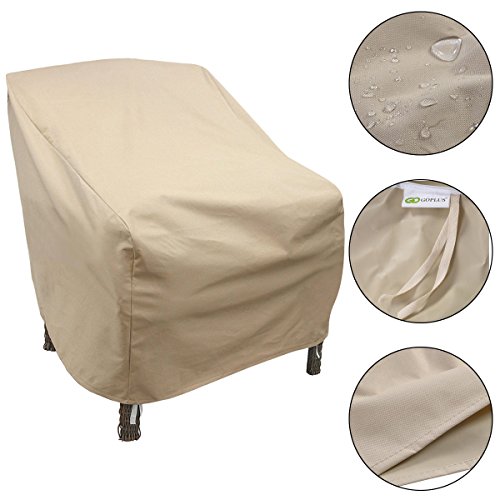 Waterproof High Back Patio Single Chair Cover Outdoor Furniture Protection
