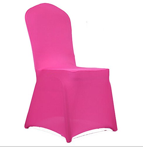 1pc Universal Spandex Stretch Chair Covers Hotel Wedding Party Banquet Decoration Rose Red