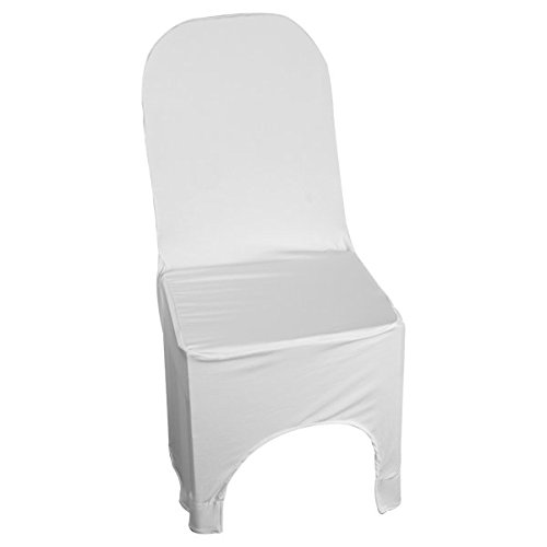 Gacube White Spandex Chair Cover Wedding Party Banquet Decoration