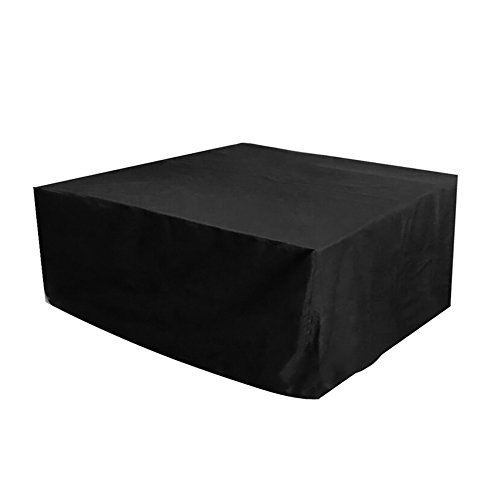Bluecookies Patio Table Cover Rectangular Waterproof Outdoor Furniture Covers Protector Black 95x 55