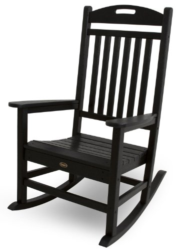 Trex Outdoor Furniture Yacht Club Rocker Chair Charcoal Black