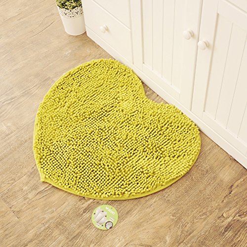 Heart-shaped Solid-colored Chenille Living Room/sofa/coffee Table/bedrooms/water-absorbing Mats/pad/door Mats/