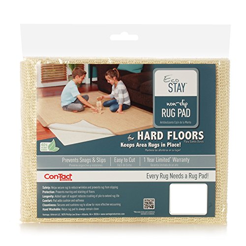 Con-Tact Rug Pad 3x5 Non-Slip Area Rug Pad Eco-Stay for Hard Floors