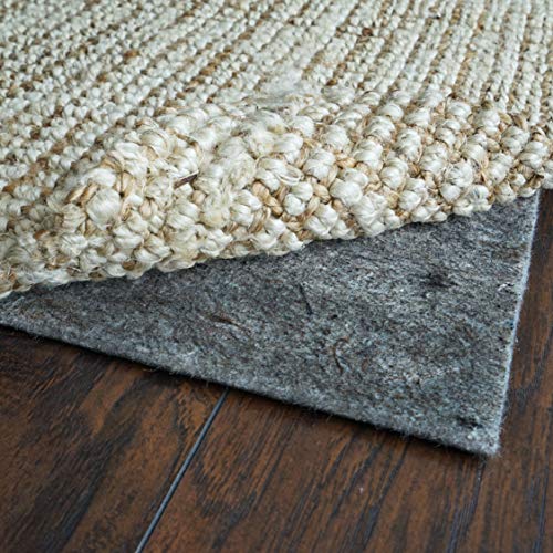 RUGPADUSA Plush Hold 5x7 18 Thick Felt and Rubber Durable Non-Slip Rug Pad Low Rise with some Cushion for added Protection Great for Hard Surfaces
