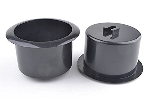 luzen 2 Pcs Black Plastic Recliner-Handles Replacement Cup Holder Insert for Sofa Boat Rv Couch Recliner Car Truck Poker Table