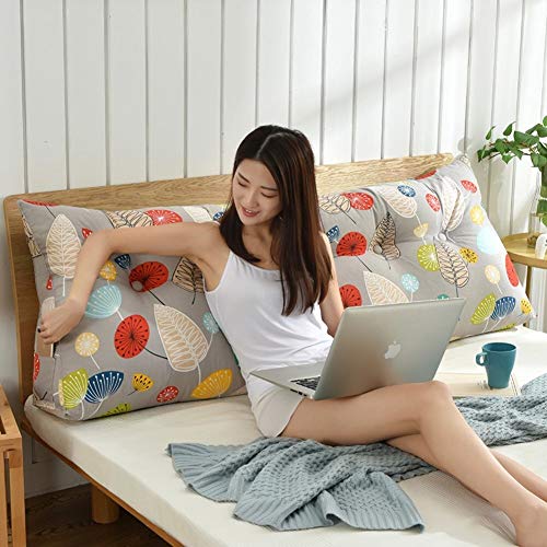 Stripe Bolster Triangular Large Wedge Pillow Headboard Reading Backrest Cushion For Sofa Bed Day Bed Upholstered Cushions Double Tatami Pillow Long Pillow Cushions  Color  W  Size  1352050cm 