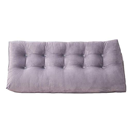 Xiao Jian Bed Cushion - Triangle Double Sofa Large Back Soft Case Bed Princess Pillow Waist Pillow Waist Pillow 8 Colors 5 Sizes Cushion Color  D Size  200cm