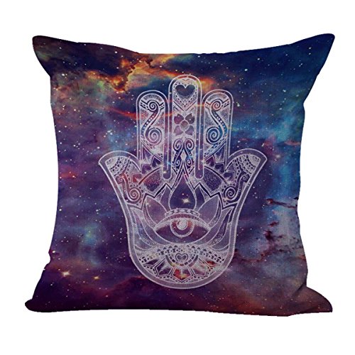 WholesaleSarong Protective Symbol Hamsa Galaxy Cushion Cover Replacement Patio Cushion Covers