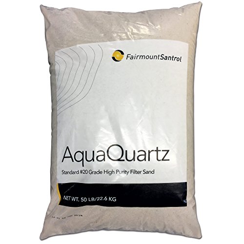 FairmountSantrol AquaQuartz-50 Pool Filter 20-Grade Silica Sand 50 Pounds White