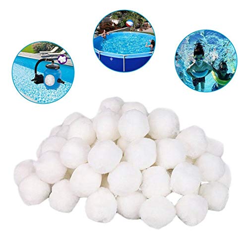 TomaticAu 700g Pool Filter Balls Eco-Friendly Fiber Filter Media Swimming Pool Cleaning Equipment Sand Filters Dedicated Fine Filter Fiber Ball Filter for Swimming Pool