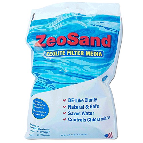Zeo Inc ZeoSand-50 ZeoSand Swimming Pool Sand Replacement Alternative Filter Media 50 P White