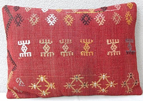 lumbar Kilim pillow 20 x 14 vintage rug sofa pillow throw pillow kilim pillow