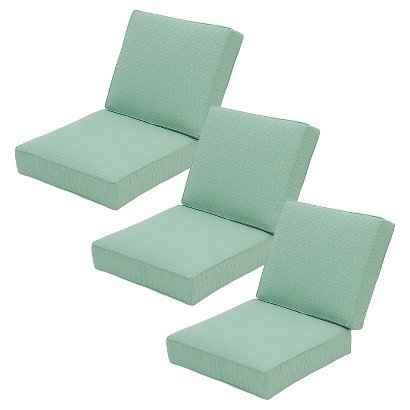 Belvedere 6-Piece Outdoor Replacement Patio Sofa Cushion Set - Threshold seafoam