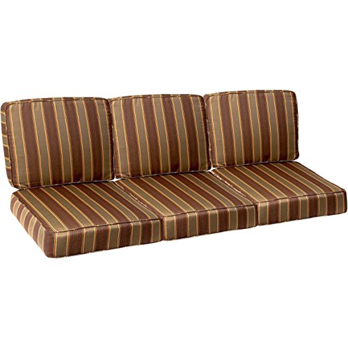 Ultimatepatiocom Medium Replacement Outdoor Sofa Cushion Set With Piping - Davidson Redwood