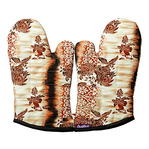 Fire Phoenix Quilting Nylon Heat Resistant Micro-Oven MittsGloves 2-Pack