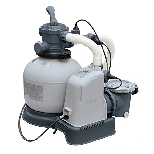 Intex 1600 GPH Saltwater System Sand Filter Pump Swimming Pool Set  56677EG