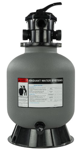 Rx Clear Radiant 16 Inch Above Ground Swimming Pool Sand Filter w6-Way Valve