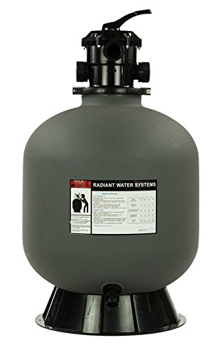 Rx Clear Radiant Swimming Pool Sand Filter with 6-way Valve 24-Inch