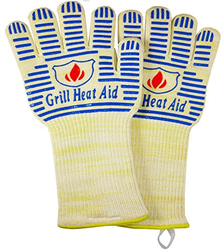 Extreme Heat Bbq Grill Gloves For Baking Grillingamp Oven Usendash Protection Up To 932&deg 14&rdquo Long 2 Gloves