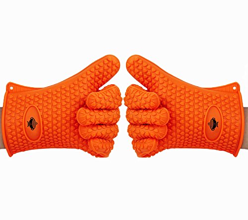 Heat Resistant Kitchen Cooking Gloves By Besafe Ideal For Bbq Grilling And Oven Baking Premium Quality Fda