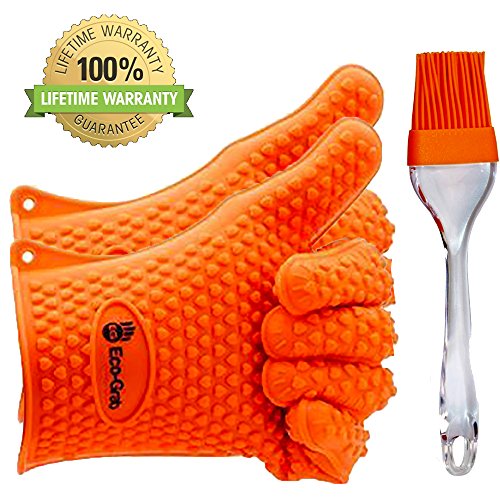 Newest 2016 Edition Heat Resistant Silicon Gloves For Barbecueamp Oven Use Made For Grilling Cookingamp Baking