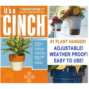 CINCH Adjustable Weather Proof Plant Pot Hanger Stainless Steel Holds Up to 25 lbs Set of 2 Hangers