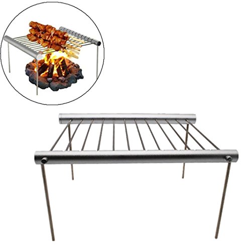 Belloc Stainless Steel Grill - Chicken Wing Leg Grill Rack Vertical Roaster Stand Baking Pan Casual Barbecue Tool Accessories for BBQ Outdoor Picnics Camping Grill Smoker Oven