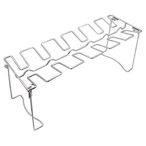 Chicken Wing Leg Rack Grill Stainless Steel Leg Grill Rack for BBQ Picnic Collapsible BBQ Pan Rack Holder