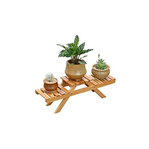 SPLY DTEM Wooden Flower Stand - Plant Display Stand - Pan Rack Storage Rack