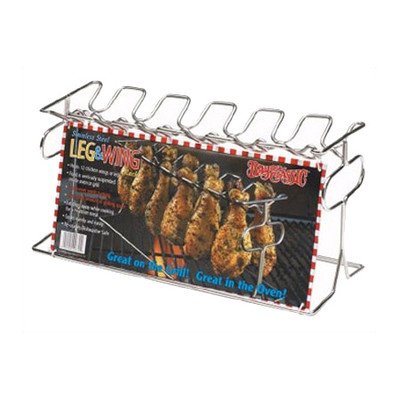 Bayou Classics 0770 Chicken Leg Stainless Steel Grilling Rack - 12 Leg Size