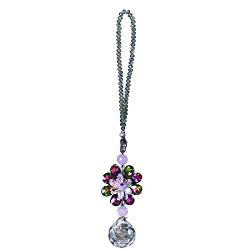 H&d Hanging Chandelier Crystals Ball Prisms Fengshui Suncatcher Rainbow Pendant Maker Car Charm (colorful)