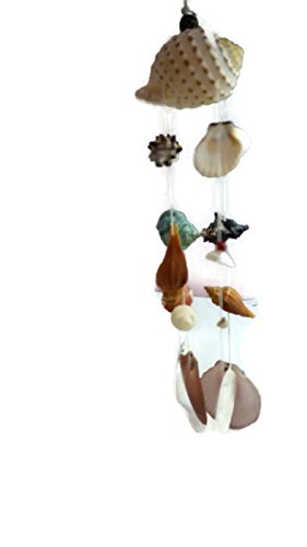 MIXED SEA SHELL HANGING CHANDELIER DECOR BEACH 1 PC 15 INCH for Decoration