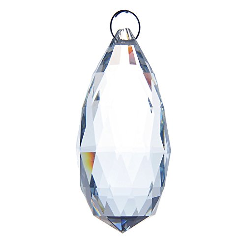 Yufeng Clear Crystal Faceted Olive Shape Pendant Hanging Drop Prisms Chandelier Pendants Lamp Decoration Parts