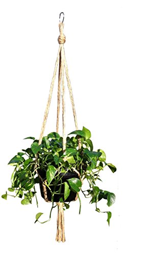 Hanging Basket Plant Hanger Holders Large For Indoor And Outdoor Jute Rope 48 Inch